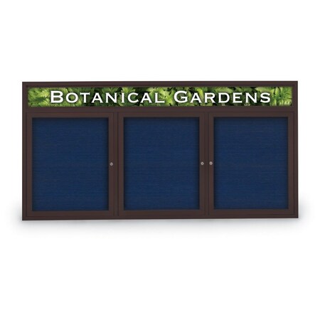 United Visual Products Indoor Enclosed Combo Board, 42"x32", Gold Frame/Green & Dark Spruce UVCB4232G-GREEN-DRKSPR